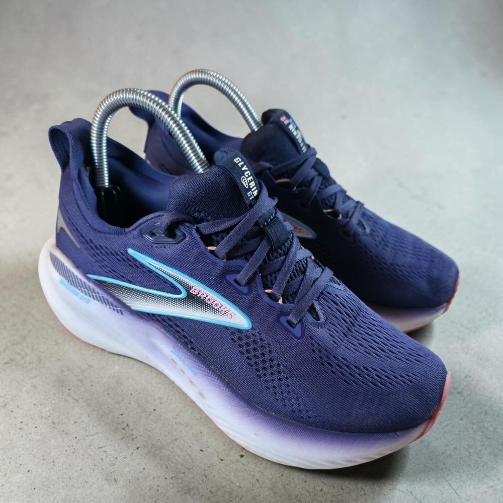 Brooks Glycerin GTS 22 Womens 7 B Purple Running Shoes Gym Sneakers